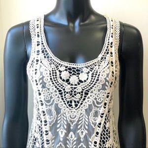 🍒 2/20$ Garage Crochet Ivory Top